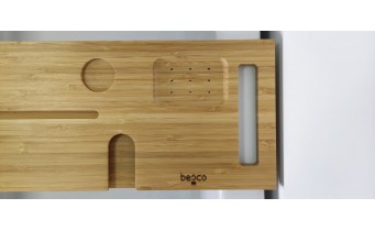 Бамбукова полиця для ванни Besco Coma 85x22 см (PW-CO-85)