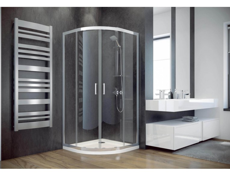 Душова кабіна Besco Modern 80x80x185, графітне скло (MP-80-165-G)