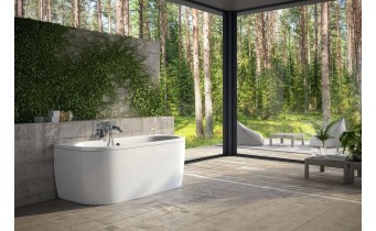 Ванна окремостояча Besco Vista 150x75, біла (WKV-150-WS)