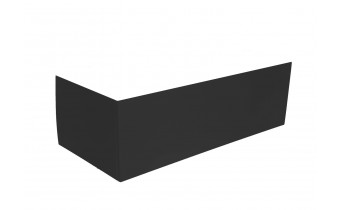 Панель для ванни Besco Infinity 150 R/L Black / Чорна, фронтальна + бічна + кріплення до обох панелей, екран для ванни (OAI-150-NSC)