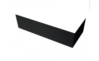 Панель для ванни Besco Intima 150 R/L Black / Чорна, фронтальна + бічна + кріплення до обох панелей, екран для ванни (OAIT-150-NSC)