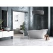 Окремостояча кам'яна ванна Besco Keya Glam 165x70, срібна з сифоном click / clack (WMD-165-KS) Окремостояча кам'яна ванна Besco Keya Glam 165x70, срібна з сифоном click / clack (WMD-165-KS)