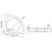 Душовий піддон Polimat Nowy Styl 2 100x100 (00629)