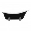 Окремостояча ванна Omnires Atena Comfort M+ 175x82 см, чорно-біла глянцева (ATENA174BCP) Окремостояча ванна Omnires Atena Comfort M+ 175x82 см, чорно-біла глянцева (ATENA174BCP)