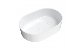 Умивальник на стільницю Omnires Cadence M+ 62x42 см, білий глянцевий (CADENCE620BP)
