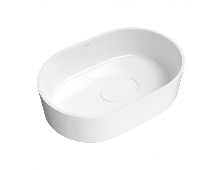 Умивальник на стільницю Omnires Cadence M+ 62x42 см, білий глянцевий (CADENCE620BP)