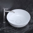 Умивальник на стільницю Omnires Silk M+ 40 см, круглий, білий матовий (SILKR400BM) Умивальник на стільницю Omnires Silk M+ 40 см, круглий, білий матовий (SILKR400BM)