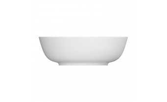 Умивальник на стільницю Omnires Silk M+ 40 см, круглий, білий матовий (SILKR400BM)