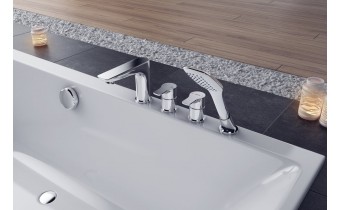 Ванна акрилова Excellent Pryzmat Slim 170x75 см (WAEX.PRY17WHS-BN)