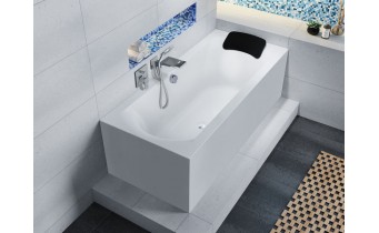 Акрилова ванна Riho Linares Plug & Play 180x80 L, пряма + ніжки (BD56005)