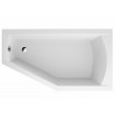 Ванна акрилова Polimat Selena 150x90 см R, Правостороння асиметрична + ніжки (00385)