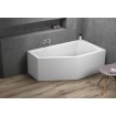 Ванна акрилова Polimat Selena 150x90 см R, Правостороння асиметрична + ніжки (00385)