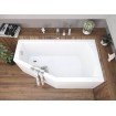 Ванна акрилова Polimat Selena 150x90 см R, Правостороння асиметрична + ніжки (00385)
