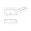 Акрилова ванна Riho Lugo Plug & Play 180x90 L, пряма + ніжки (BD66005)