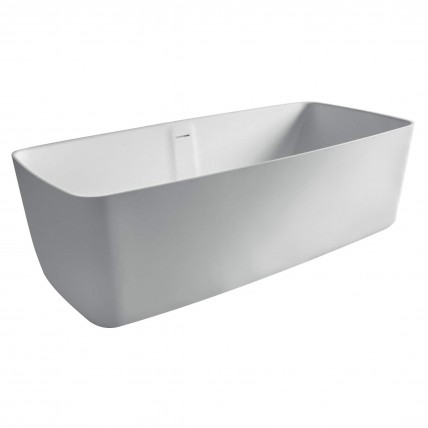Окремостояча кам'яна ванна Volle Solid Surface 168x80 з сифоном click / clack (12-40-034)