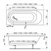Ванна акрилова Vagnerplast Kasandra / Касандра 175x70 см, пряма (VPBA175KAS2X-04) Ванна акрилова Vagnerplast Kasandra / Касандра 175x70 см, пряма (VPBA175KAS2X-04)