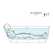 Окремостояча пристінна ванна з штучного каменю Water Stone Dea Wall Corner R / Діа Волл кутова, правостороння 170x85x65 см, цегляний глянцевий, суцільнолита, клапан клік-клак в колір ванни Окремостояча пристінна ванна з штучного каменю Water Stone Dea Wall Corner R / Діа Волл кутова, правостороння 170x85x65 см, цегляний глянцевий, суцільнолита, клапан клік-клак в колір ванни