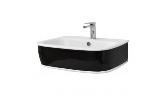 Підвісний умивальник ArtСeram Azuley, black white (AZL0030150) Підвісний умивальник ArtСeram Azuley, black white (AZL0030150)