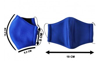 Маска BlackVisin захисна багаторазова розмір M Blue (BV-03-ROZ-M-BL)