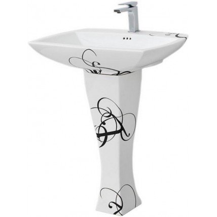 Підвісний умивальник ArtCeram Jazz, black lettering (JZL0030103)