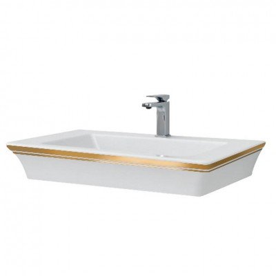 Підвісний умивальник ArtCeram Jazz, gold lettering (JZL0070106) Підвісний умивальник ArtCeram Jazz, gold lettering (JZL0070106)