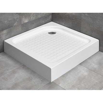 Душовий піддон квадратний Radaway Rodos C Compact 80x80x16,5 см, білий (4K88155-04)