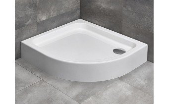 Душовий піддон асеметричний Radaway Siros E Compact 80x90x17 см, Лівий, білий (SBE8917-1L)