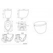 Підлоговий унітаз GSG TOUCH 55 см Smart Clean glossy Water (TOWC01SC024)