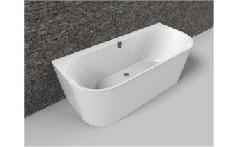 Вільно стояча пристінна ванна з кварилу Villeroy&Boch Oberon 2.0 + ніжки 180x80 см (UBQ180OBR9CD00V-01)