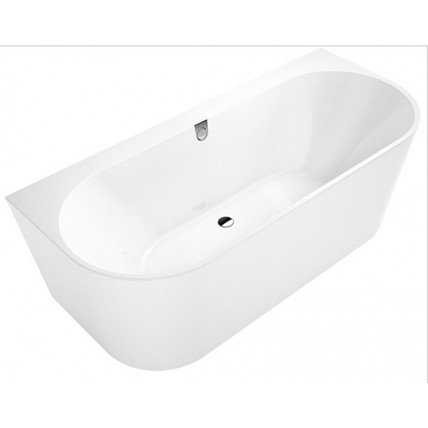 Вільно стояча пристінна ванна з кварилу Villeroy&Boch Oberon 2.0 + ніжки 180x80 см (UBQ180OBR9CD00V-01)