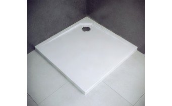 Душовий піддон акриловий, квадратний Besco Acro Ultraslim 90x90 см (BMAC-90)
