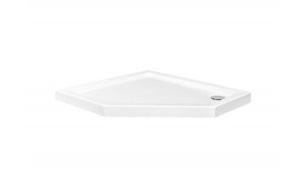 Душовий піддон акриловий, асиметричний Besco Bergo Slimline 90x90 см (BAB-90)
