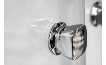 Душові розсувні двері Besco Duo Slide 130x195, хром (DDS-130)