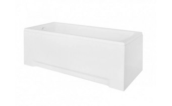 Ванна акрилова з ручками Besco Optima Premium 170x70 см, пряма + дві металеві ручки Standard, хром + ортопедичний підголівник (WAO-170-PKP)