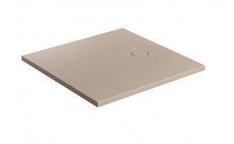 Душовий піддон, камяний Omnires Aquarock M+ 90x90 см, антиковзкий, квадратний, Бежевий матовий