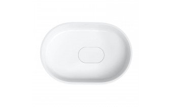 Умивальник на стільницю Omnires Cadence M+ 62x42 см, білий глянцевий (CADENCE620BP)