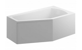 Ванна акрилова Polimat Selena 150x90 см R, Правостороння асиметрична + ніжки (00385)