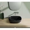 Умивальник на стільницю Catalano Colori Green Lux 50 чорний (150AGRLXNE) Умивальник на стільницю Catalano Colori Green Lux 50 чорний (150AGRLXNE)