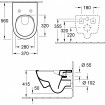 Підвісний унітаз Villeroy&Boch Subway 2.0 (5614R001) + кришка soft-close Subway 2.0 (9M68S101) Підвісний унітаз Villeroy&Boch Subway 2.0 (5614R001) + кришка soft-close Subway 2.0 (9M68S101)