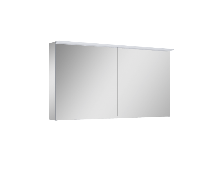 Підвісна тумба з дзеркалом у ванну (дзеркальна шафа) Elita Premium 120 2D З LED Панеллю, 120,6x64,8x13,6 см (904666)
