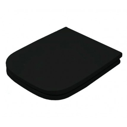 Сидіння soft-close з кришкою для унітазу ArtCeram A16 Mini, glossy black (ASA0020300)