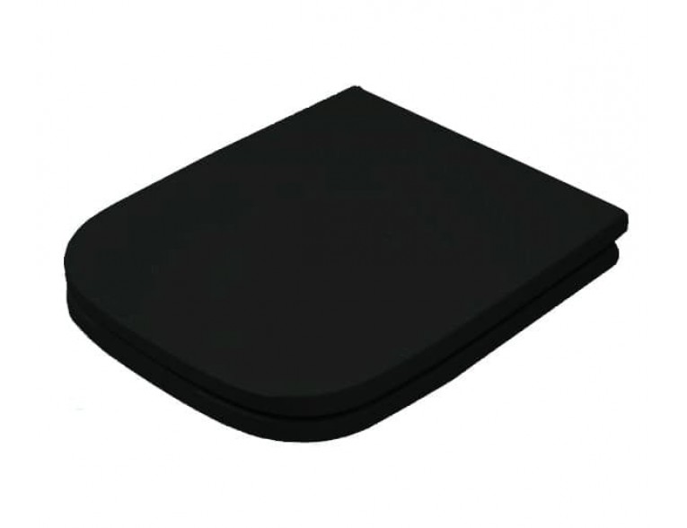 Сидіння soft-close з кришкою для унітазу ArtCeram A16 Mini, glossy black (ASA0020300)