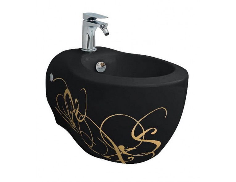 Підвісне біде ArtСeram Blend, gold lettering on black (BLB0010306)
