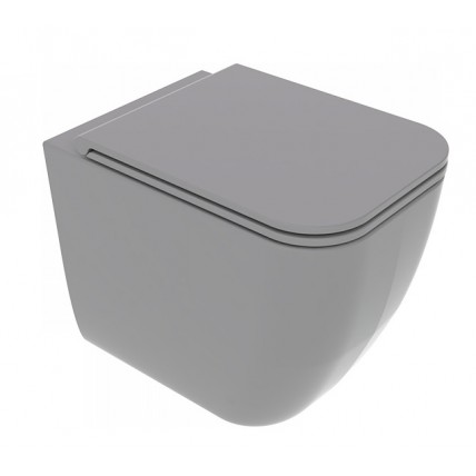 Унітаз підлоговий GSG BRIO 52,5 см Smart Clean matt Cement (BRWC01020)