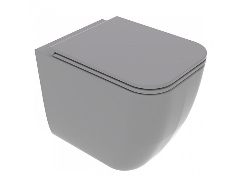 Унітаз підлоговий GSG BRIO 52,5 см Smart Clean matt Cement (BRWC01020)