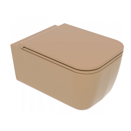 Підвісний унітаз GSG BRIO 52,5 см Smart Clean matt Chestnut (BRWCSO017)