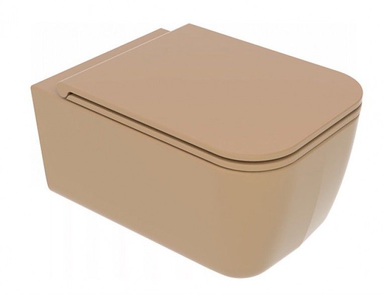 Підвісний унітаз GSG BRIO 52,5 см Smart Clean matt Chestnut (BRWCSO017)
