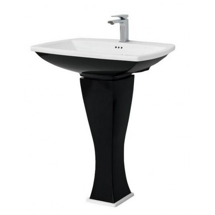 Підвісний умивальник ArtCeram Blues, black white (BUL0010150)
