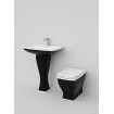 Підвісний умивальник ArtCeram Blues, black white (BUL0010150)