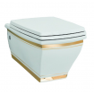 Підвісний унітаз ArtCeram Blues, gold stripes (BUV0010111)